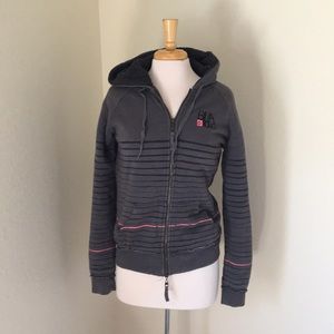 Billabong striped Hoodie Sweatshirt Large